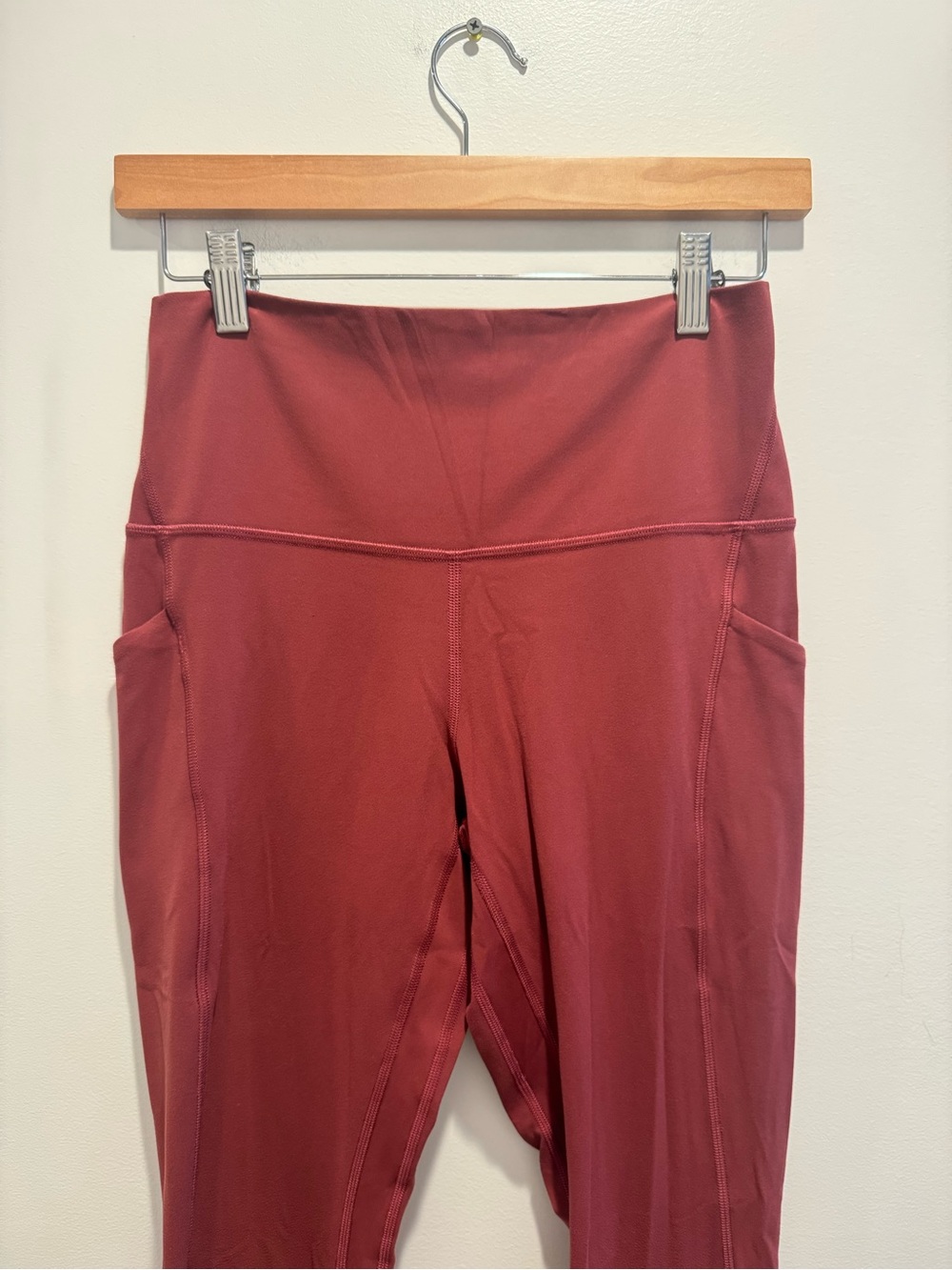 Lululemon Align High-Rise Pants Burgundy with pockets - Picture 2 of 6